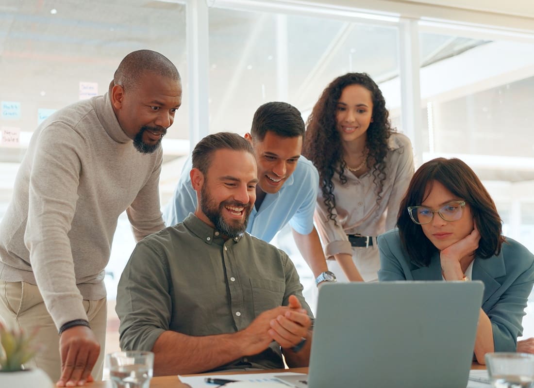 About Our Agency - Group of Business People Working Together